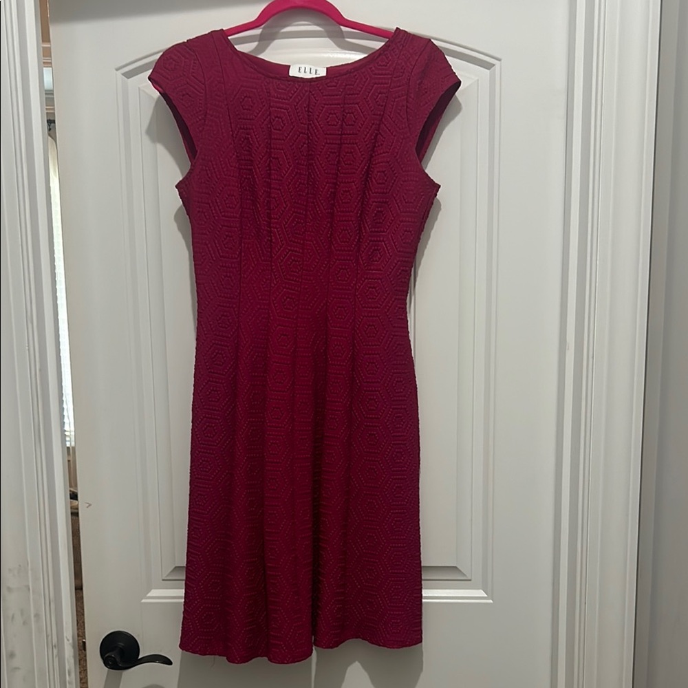 A classy magenta dress by Elle.